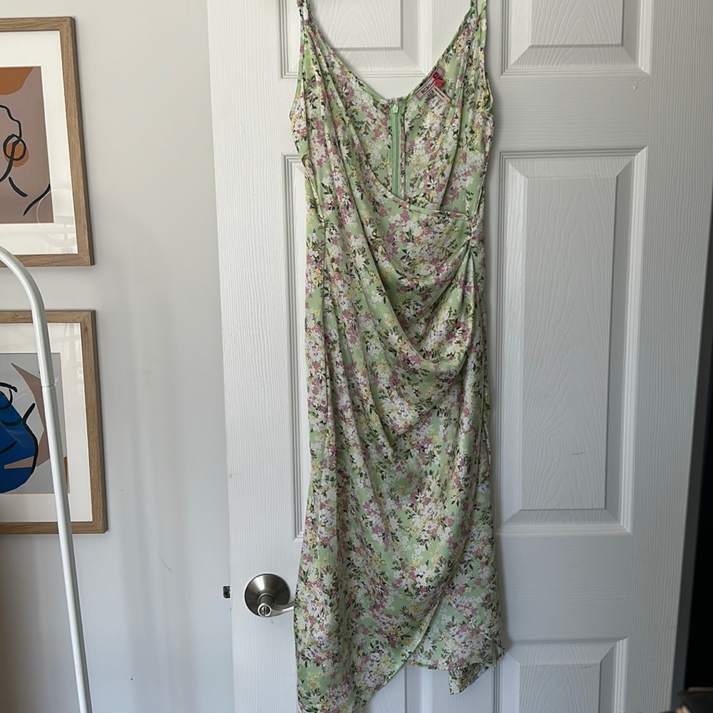 BCBGeneration mint green floral dress